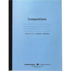 Roaring Spring Center Sewn Stitched Composition Book, 10 1/2" X 8"