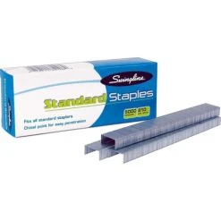 Swingline® Standard Staples, 1/4" Length, 210 Per Strip, 5,000/Per Box, 5/Box (35101S) 12 Swingline® Standard Staples, 1/4" Length, 210 Per Strip, 5,000/Per Box, 5/Box (35101S) -Office Supplies Shop s0569219 sc7 1