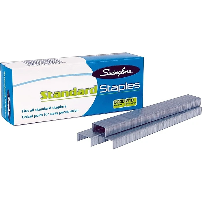 Swingline® Standard Staples, 1/4" Length, 210 Per Strip, 5,000/Per Box, 5/Box (35101S) 5 Swingline® Standard Staples, 1/4" Length, 210 Per Strip, 5,000/Per Box, 5/Box (35101S) - Image 3
