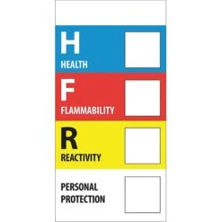 Tape Logic™ Health Flammability Reactivity Regulated Label, 1" X 2"