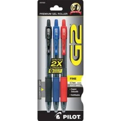 Pilot G2 Retractable Gel Pens, Fine Point, Assorted Ink, 3/Pack (31023) -Office Supplies Shop s0797837 sc7