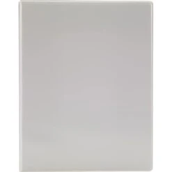 Simply Round 3-Ring View Binder, White (26644)