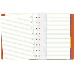 Filofax A5 4-Subject Professional Notebook, 8 1/4" X 5 13/16", College Ruled, 56 Sheets, Orange (B115010U) -Office Supplies Shop s0969250 sc7