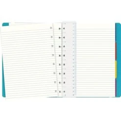 Filofax A5 4-Subject Professional Notebook, 8 1/4" X 5 13/16", College Ruled, 56 Sheets, Aqua (B115012U) -Office Supplies Shop s0969253 sc7