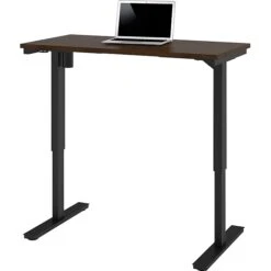 Bestar® 48"W Electric Height Adjustable Table, Chocolate (65857-69)