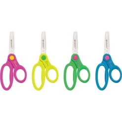 Westcott 5" Stainless Steel Kid's Scissors, Blunt Tip, Assorted Colors (14606)