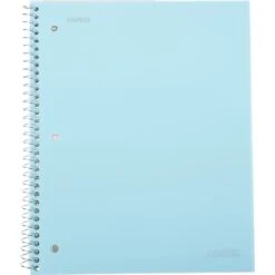 Staples® Accel, Durable Poly Cover 1 Subject Notebook, Wide Ruled, 8" X 10-1/2", Assorted