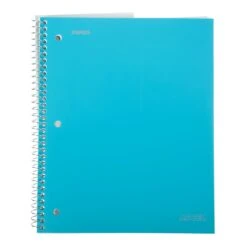 Staples® Accel, Durable Poly Cover 1 Subject Notebook, Wide Ruled, 8" X 10-1/2", Assorted 9 Staples® Accel, Durable Poly Cover 1 Subject Notebook, Wide Ruled, 8" X 10-1/2", Assorted -Office Supplies Shop s1115060 sc7