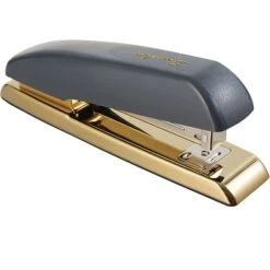 Swingline Durable Desk Stapler, 20 Sheet Capacity, Gray/Gold (64703) -Office Supplies Shop s1117367 sc7