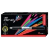 BIC Intensity Permanent Marker, Fine Point, Black, Dozen (31531/GPM11BK)
