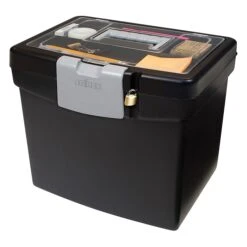 Storex Portable File Storage Box, Letter, Black (STX61502U01C) 7 Storex Portable File Storage Box, Letter, Black (STX61502U01C) -Office Supplies Shop s1149299 sc7