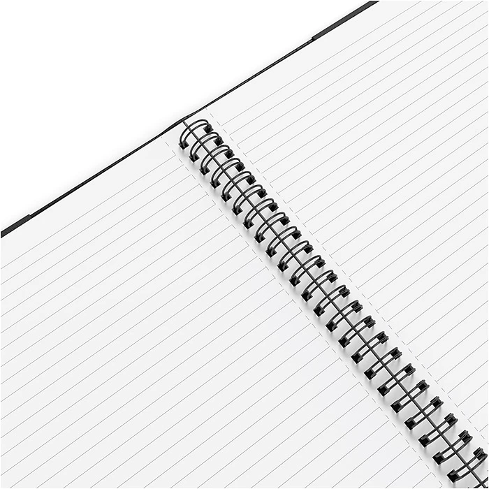 TRU RED™ Medium Folio Soft Cover Ruled Notebook, Black (TR54993) 5 TRU RED™ Medium Folio Soft Cover Ruled Notebook, Black (TR54993) - Image 3