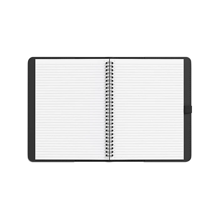 TRU RED™ Medium Folio Soft Cover Ruled Notebook, Black (TR54993) 7 TRU RED™ Medium Folio Soft Cover Ruled Notebook, Black (TR54993) - Image 5