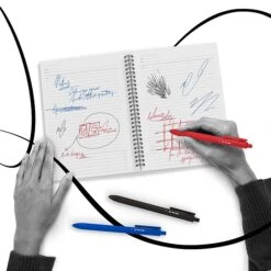 TRU RED™ Retractable Quick Dry Gel Pens, Medium Point, 0.7mm, Blue, 24/Pack (TR54503) -Office Supplies Shop s1195494 sc7