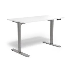 Union & Scale™ Essentials 26"-52" Adjustable Desk, White (UN56206)