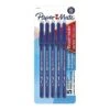 Paper Mate Eraser Mate Erasable Ballpoint Pen, Medium Point, Blue Ink, 5/Pack (3153558PP)