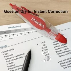 Staples Correction Tape, White, 2/Pack (ST59816) -Office Supplies Shop s1212672 sc7