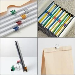 Staples Mini Binder Clips, Assorted Colors, 60/Pack (15347) -Office Supplies Shop s1215868 sc7