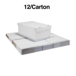 Staples Medium Duty File Box, Lift Off Lid, Legal, White/Gray, 12/Carton (TR59217) -Office Supplies Shop s1219826 sc7