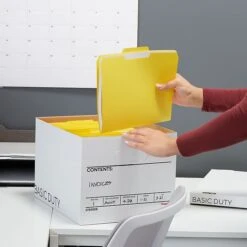 Staples Basic-Duty File Box, Lift Off Lid, Letter/Legal, White/Black, 10/Pack (TR59208) -Office Supplies Shop s1219842 sc7