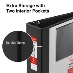 Staples Standard 3" 3-Ring View Binder, Black (26449-CC) 17 Staples Standard 3" 3-Ring View Binder, Black (26449-CC) -Office Supplies Shop s1221841 sc7