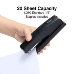 Staples Combo Pack Desktop Stapler, Full-Strip Capacity, Black (24548) -Office Supplies Shop s1223971 sc7