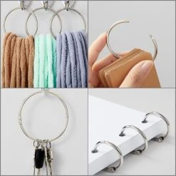 Staples Loose Leaf Book Rings, 3", Silver, 10/Pack (44417) -Office Supplies Shop s1225566 sc7