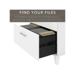 Bush Furniture Somerset 2-Drawer Lateral File Cabinet, Letter/Legal, White, 30" (WC81980) 11 Bush Furniture Somerset 2-Drawer Lateral File Cabinet, Letter/Legal, White, 30" (WC81980) -Office Supplies Shop sp101211572 sc7