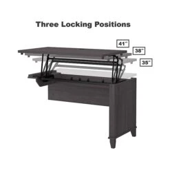 Bush Furniture Somerset 72W 3 Position Sit To Stand L Shaped Desk, Storm Gray (SET014SG) 11 Bush Furniture Somerset 72W 3 Position Sit To Stand L Shaped Desk, Storm Gray (SET014SG) -Office Supplies Shop sp101295724 sc7