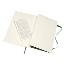 Moleskine Classic Notebook, 5" X 8.25", Unruled, 96 Sheets, Myrtle Green (600028) -Office Supplies Shop sp107993609 sc7