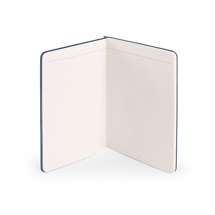 Poppin Velvet Sidekick Professional Notebook With Pen, 6.25" X 8.25", Wide Ruled, 80 Sheets, Storm (107477) 7 Poppin Velvet Sidekick Professional Notebook With Pen, 6.25" X 8.25", Wide Ruled, 80 Sheets, Storm (107477) - Image 5