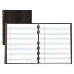 Dominion Blueline Inc Notebook, 8" X 11", College Ruled, 150 Sheets, Black (A10150.BLK)