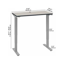 Bush Business Furniture Move 40 Series 28"-48'' Adjustable Standing Desk, White Spectrum/Cool Gray Metallic (M4S4830WPSK) 14 Bush Business Furniture Move 40 Series 28"-48'' Adjustable Standing Desk, White Spectrum/Cool Gray Metallic (M4S4830WPSK) -Office Supplies Shop sp114331615 sc7