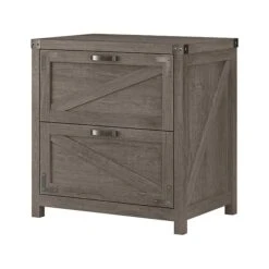 Kathy Ireland® Home By Bush Furniture 2-Drawer Lateral File Cabinet, Letter/Legal, Restored Gray, 29" (CGF129RTG-03)