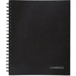 Cambridge Limited Professional Notebook, 8.85" X 11", Legal Ruled, 96 Sheets, Black (06100)