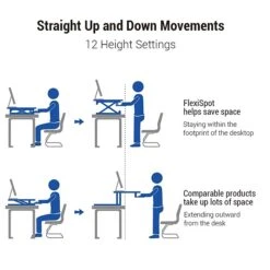 FlexiSpot Series 20"H Adjustable Desk, Metal (M2B) -Office Supplies Shop sp12472625 sc7