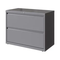 Hirsh HL10000 Series 2-Drawer Lateral File Cabinet, Locking, Letter/Legal, Arctic Silver, 36" (23744) -Office Supplies Shop sp126585447 sc7