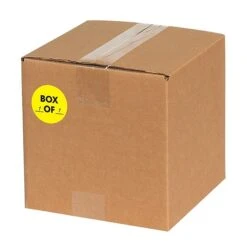 Tape Logic 2" Circle "Box ___ Of ___" Label, Fluorescent Yellow, 500/Roll 9 Tape Logic 2" Circle "Box ___ Of ___" Label, Fluorescent Yellow, 500/Roll -Office Supplies Shop sp127287713 sc7