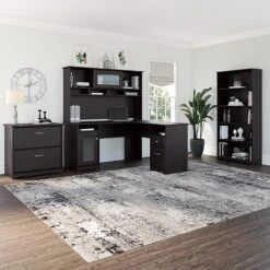 Bush Furniture Cabot Lateral File Cabinet, Espresso Oak (WC31880-03) -Office Supplies Shop sp129130670 sc7