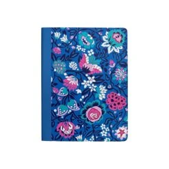 Vera Bradley Bloom Berry Composition Notebook, 7.5" X 9.75", College Ruled, 80 Sheets, Blue/Pink (211163)