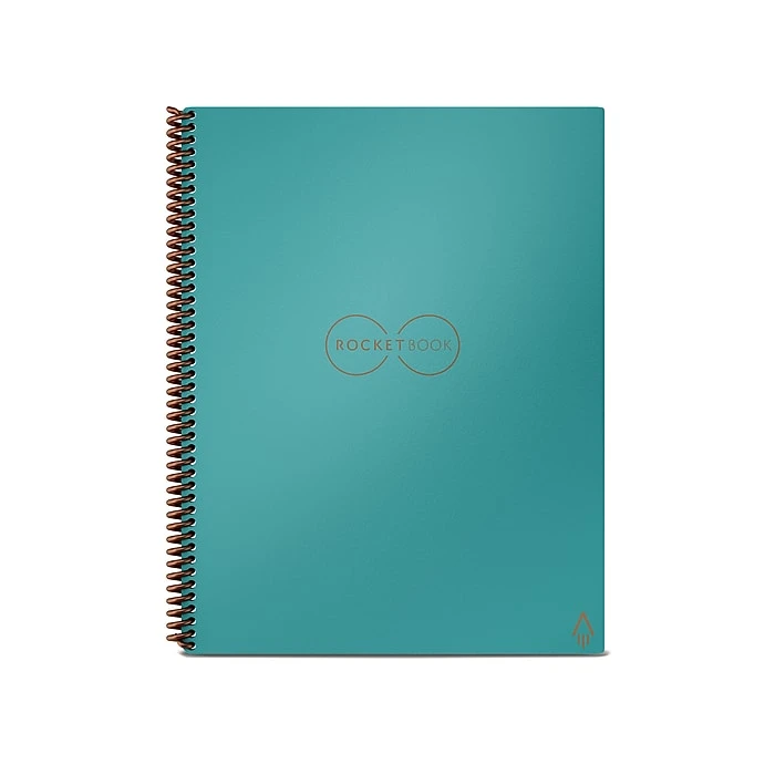 Rocketbook Core Reusable Smart Notebook, 8.5" X 11", Lined Ruled, 32 Pages, Teal (EVR2-L-RC-CCE) 3 Rocketbook Core Reusable Smart Notebook, 8.5" X 11", Lined Ruled, 32 Pages, Teal (EVR2-L-RC-CCE)