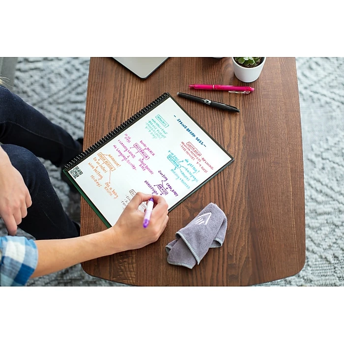 Rocketbook Core Reusable Smart Notebook, 8.5" X 11", Lined Ruled, 32 Pages, Teal (EVR2-L-RC-CCE) 6 Rocketbook Core Reusable Smart Notebook, 8.5" X 11", Lined Ruled, 32 Pages, Teal (EVR2-L-RC-CCE) - Image 4