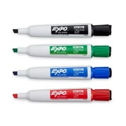 Expo Magnetic Dry Erase Markers With Eraser, Chisel Tip, Assorted, 4/Pack (1944728) -Office Supplies Shop sp131760872 sc7
