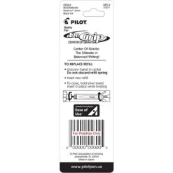 Pilot Dr. Grip Center Of Gravity Ballpoint Pen Refill, Medium Tip, Black Ink, 2/Pack (77271) -Office Supplies Shop sp134584241 sc7