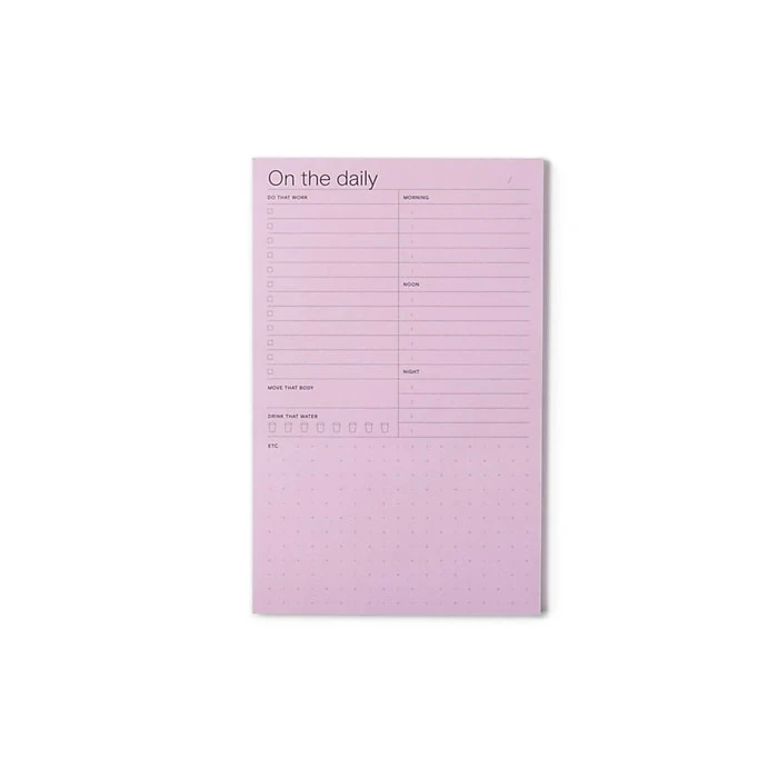 3M Noted By Post-it® Brand, Daily Planner Pad, Pink, 4.9" X 7.7", 100 Sheets/Pad, 1 Pad (NTD-58-PK) 3 3M Noted By Post-it® Brand, Daily Planner Pad, Pink, 4.9" X 7.7", 100 Sheets/Pad, 1 Pad (NTD-58-PK)