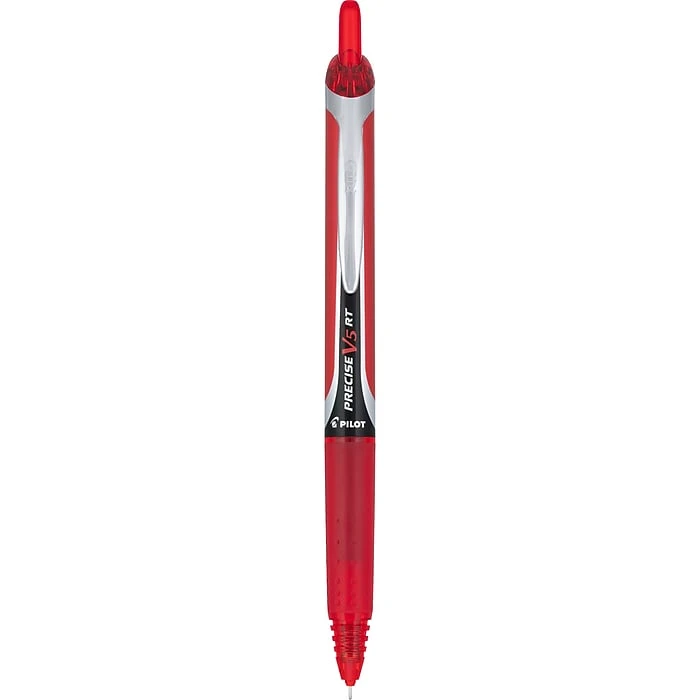 Pilot Precise V5 RT Retractable Rollerball Pen, Extra Fine Point, Red Ink (26064) 3 Pilot Precise V5 RT Retractable Rollerball Pen, Extra Fine Point, Red Ink (26064)