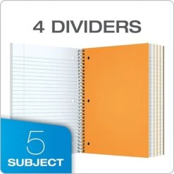 Oxford 5-Subject Notebook, 8" X 10 1/2", Wide Ruled, 180 Sheets, Assorted Colors (65058) 13 Oxford 5-Subject Notebook, 8" X 10 1/2", Wide Ruled, 180 Sheets, Assorted Colors (65058) -Office Supplies Shop sp137856351 sc7