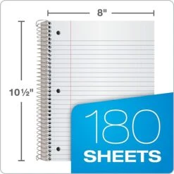Oxford 5-Subject Notebook, 8" X 10 1/2", Wide Ruled, 180 Sheets, Assorted Colors (65058) 14 Oxford 5-Subject Notebook, 8" X 10 1/2", Wide Ruled, 180 Sheets, Assorted Colors (65058) -Office Supplies Shop sp137856352 sc7