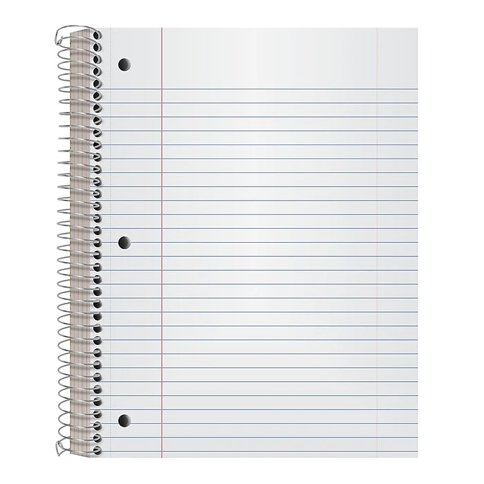 Oxford 5-Subject Notebook, 8" X 10 1/2", Wide Ruled, 180 Sheets, Assorted Colors (65058) 11 Oxford 5-Subject Notebook, 8" X 10 1/2", Wide Ruled, 180 Sheets, Assorted Colors (65058) - Image 9