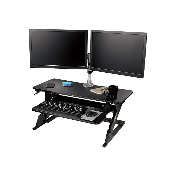 3M Precision XL Easy Lift 6" - 20" Adjustable Desk, Black (SD70B) 7 3M Precision XL Easy Lift 6" - 20" Adjustable Desk, Black (SD70B) - Image 6